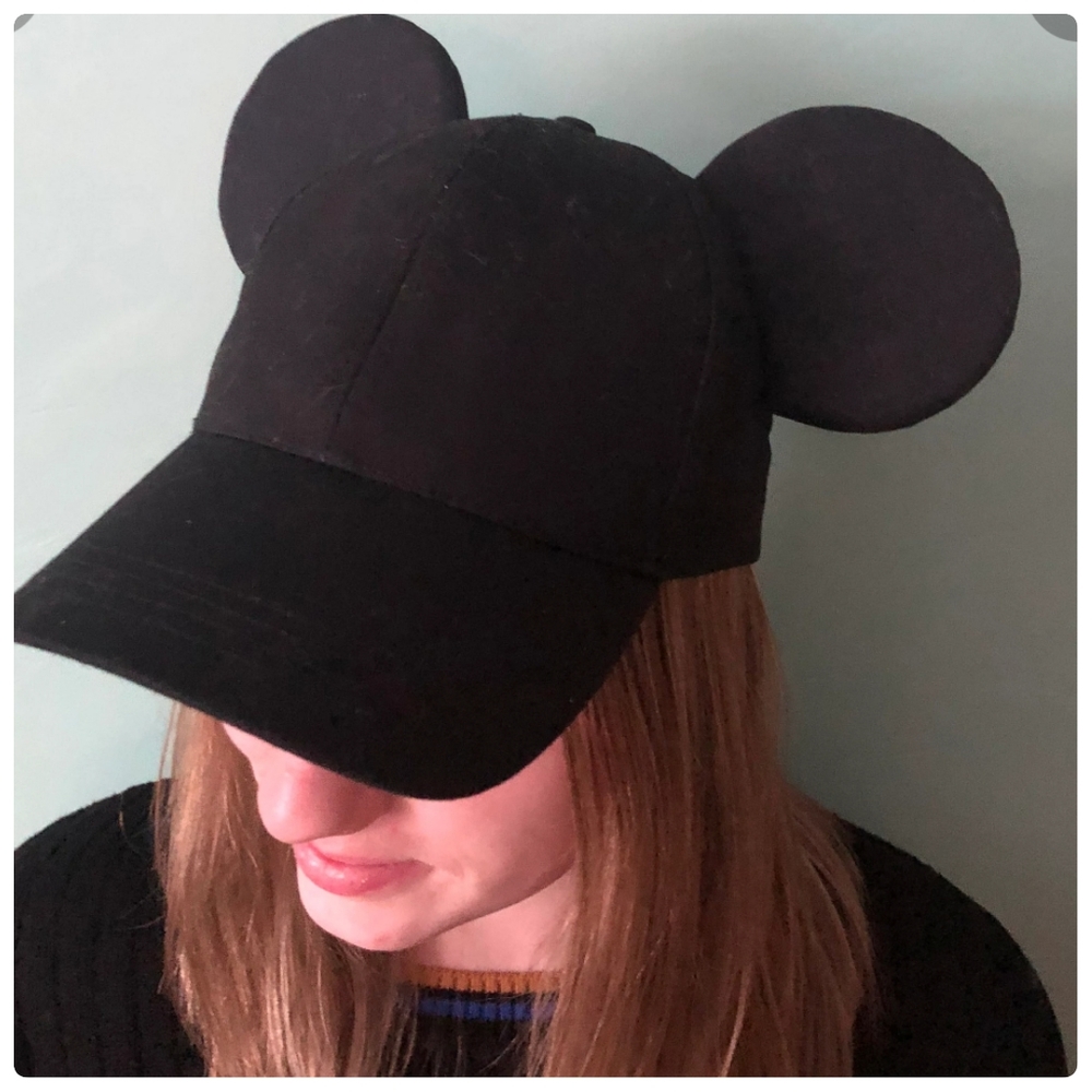 Mickey Mouse Ears Snapback Hat (Adult) Back